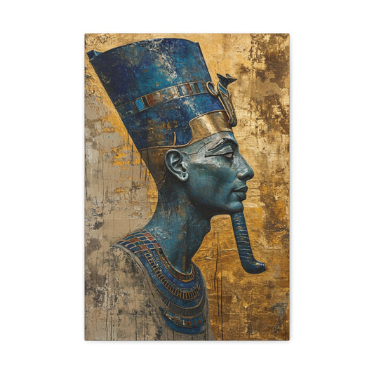 Osirian Reverence: Gilded Iconography - Divine Deities Canvas