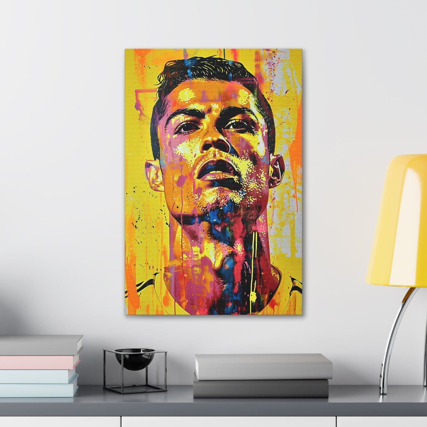 Ronaldo's Majesty: Artistic Presence in Soccer Greatness - Athletic Expressions Canvas