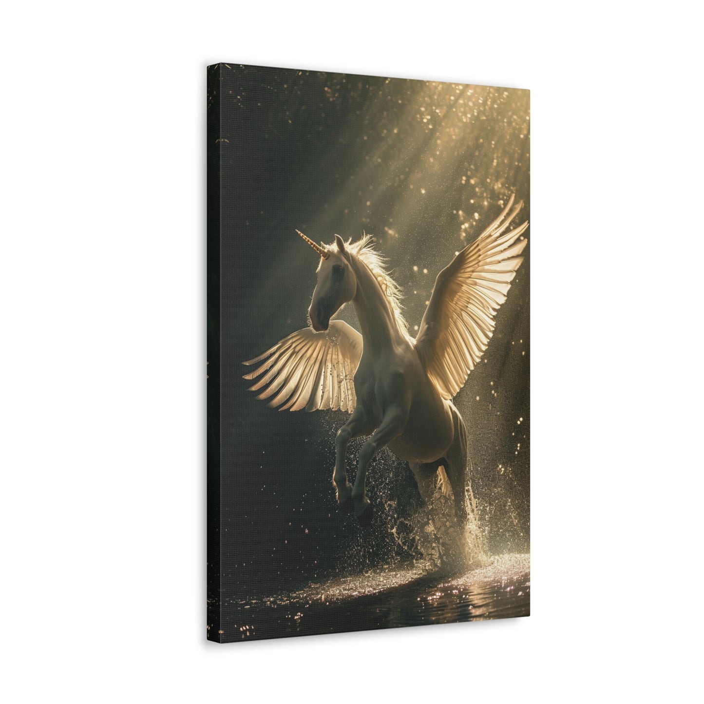 Pegacorn Majesty: Ethereal Wings and Horns - Creatures from Beyond Canvas