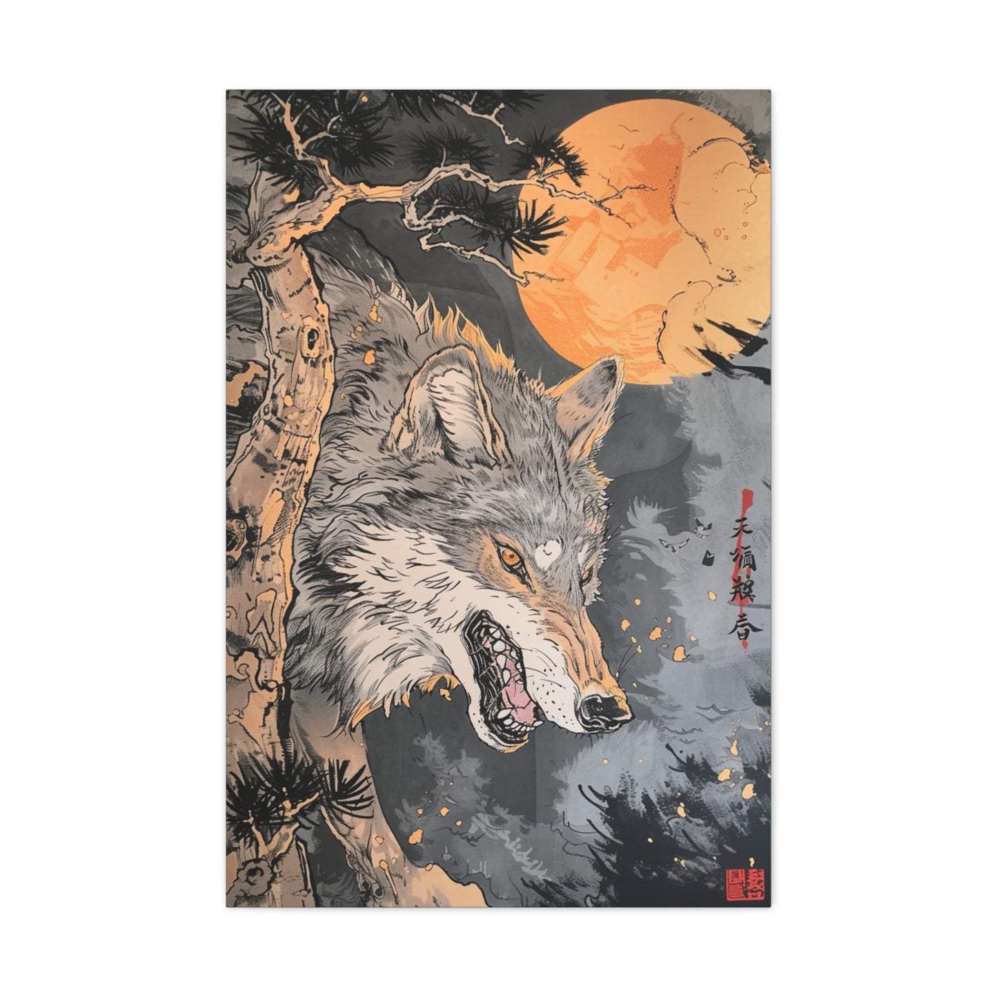 Mystic Guardian - Ukiyo-e Canvas