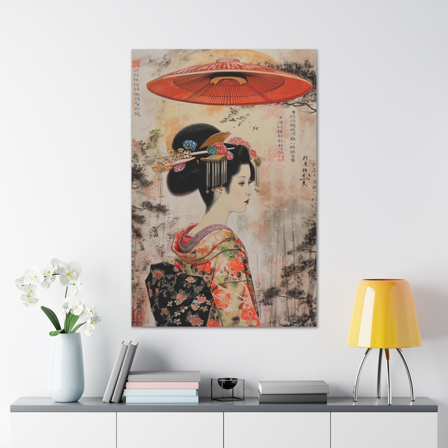 Cosmic Elegance - Ukiyo-e Canvas