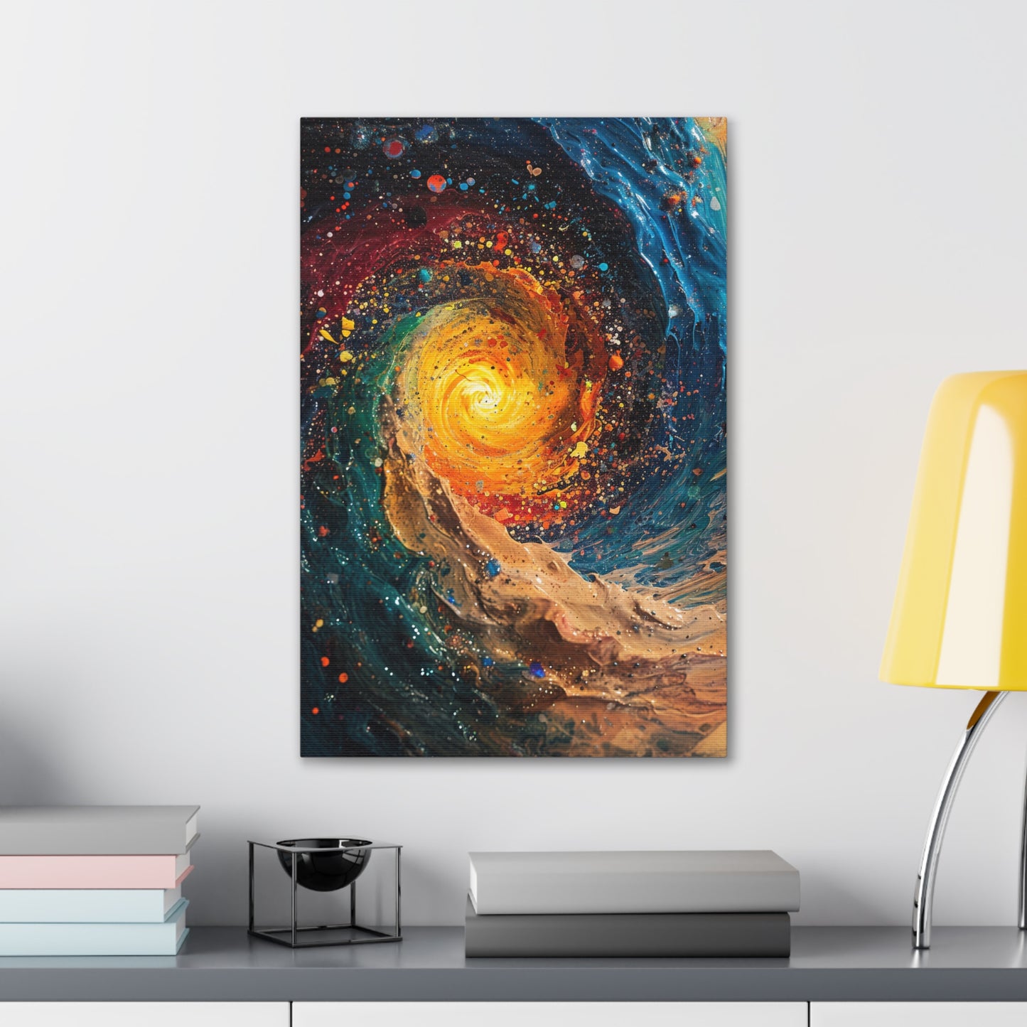 Galactic Swirl - Abstract Harmony Canvas