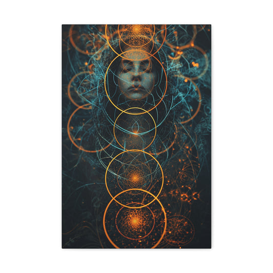 Astral Genesis - Consciousness Echoes Canvas