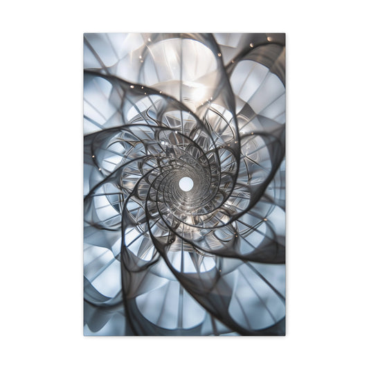 Abstract Harmony: Golden Ratio Phi - Sacred Geometry Canvas