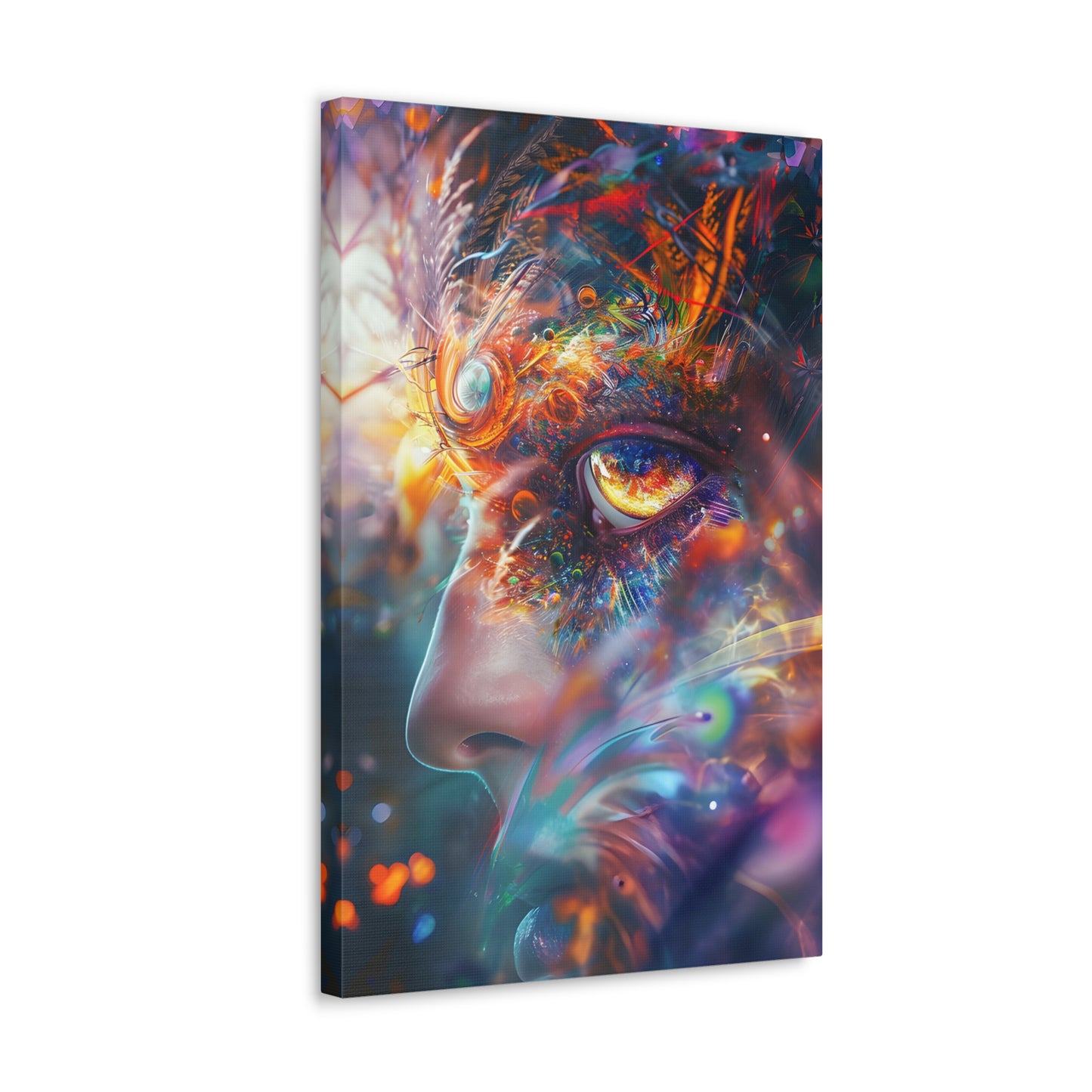 Interdimensional Rendezvous: A Psychedelic Encounter - Psychedelica Canvas