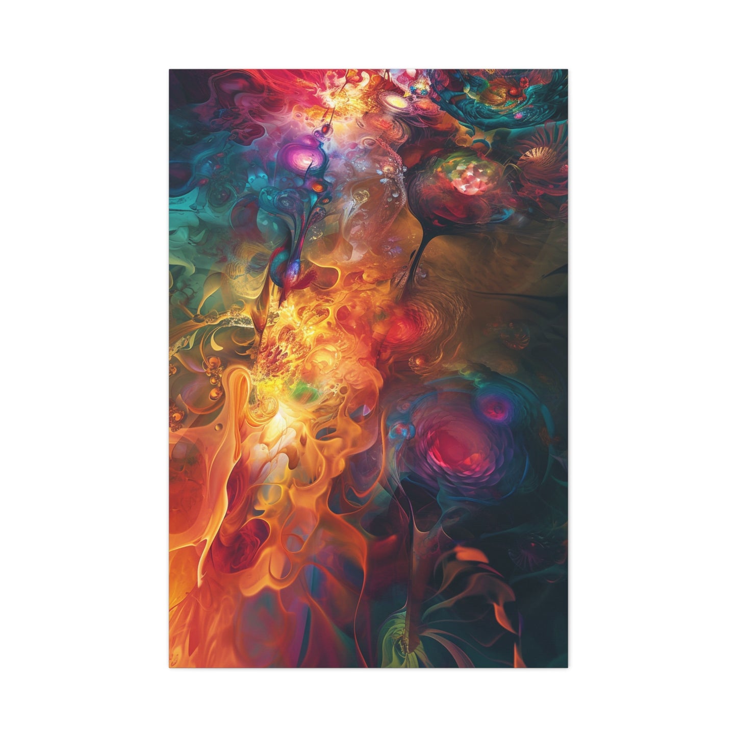 Fluid Chromatics: A Symphony of Form - Abstract Harmony Canvas