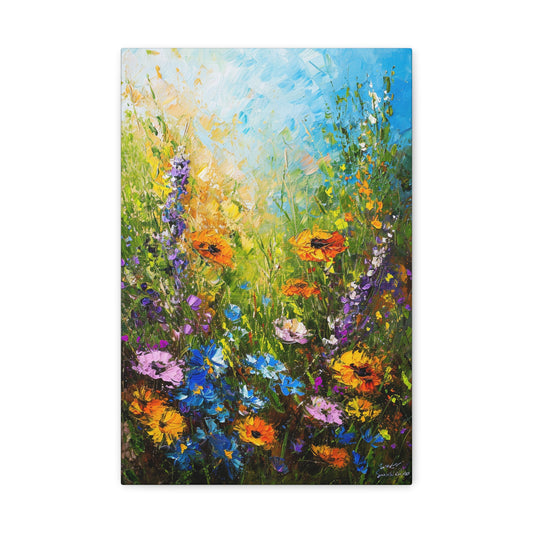 Meadow's Luminous Embrace - The Garden Canvas