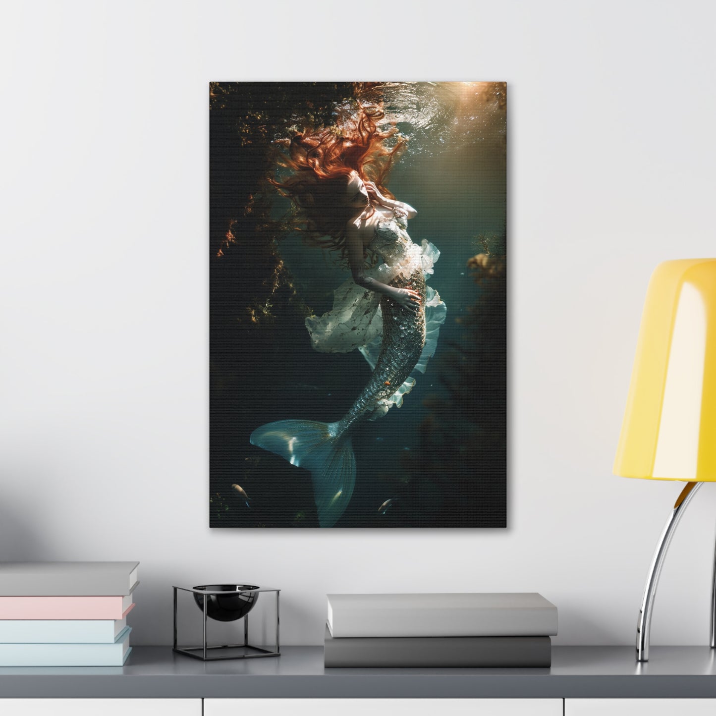 Sunlit Symphony: Siren of the Deep - Creatures From Beyond Canvas