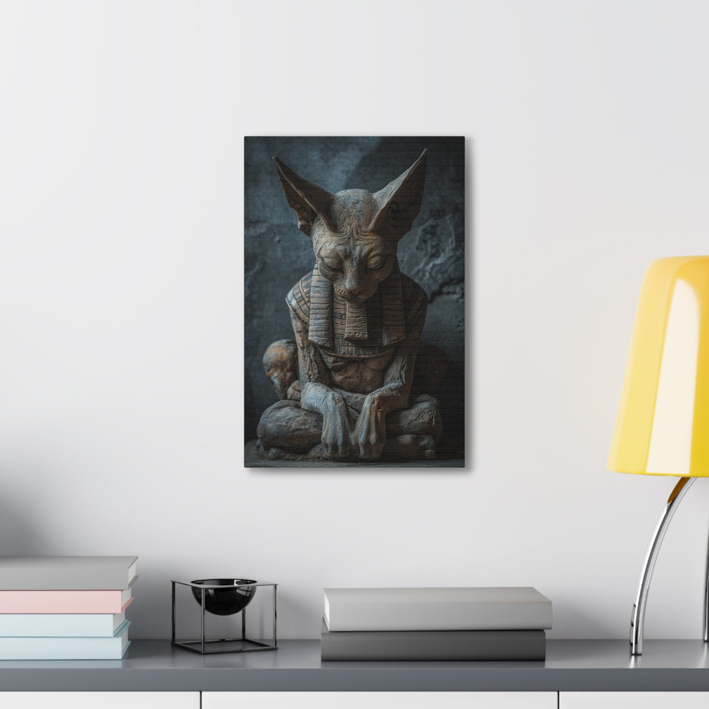 Mystic Reverie: Sphinx in Silent Contemplation - Creatures from Beyond Canvas