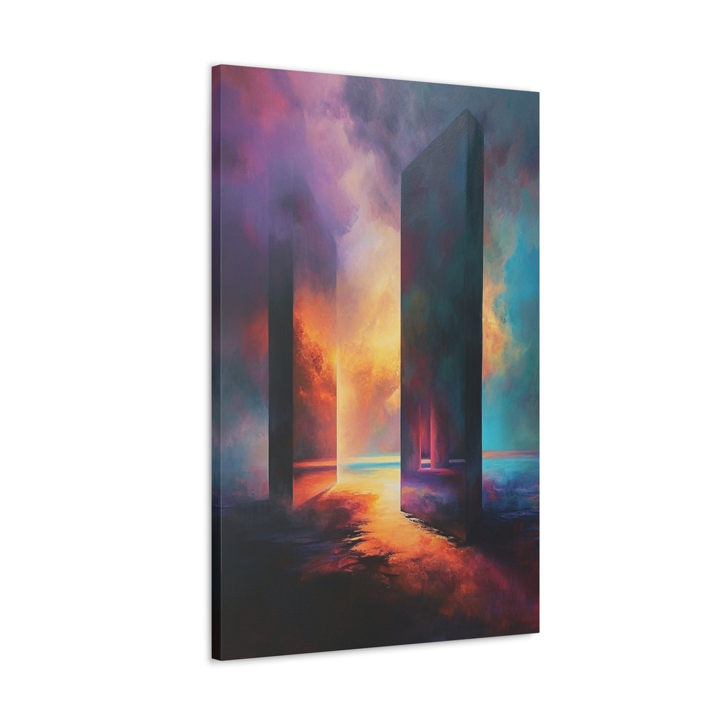 Ethereal Pillars - Abstract Harmony Canvas