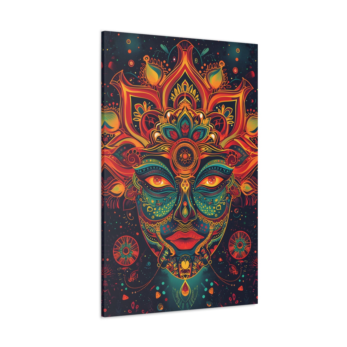 Psychedelic Vortex: Vibrant Mandala - Psychedelica Canvas