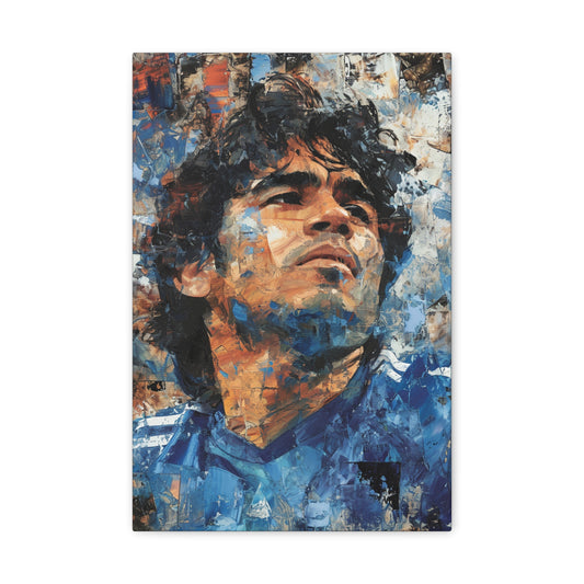 Maradona's Legacy: Artistic Tribute in Athletic Splendor - Athletic Expressions Canvas