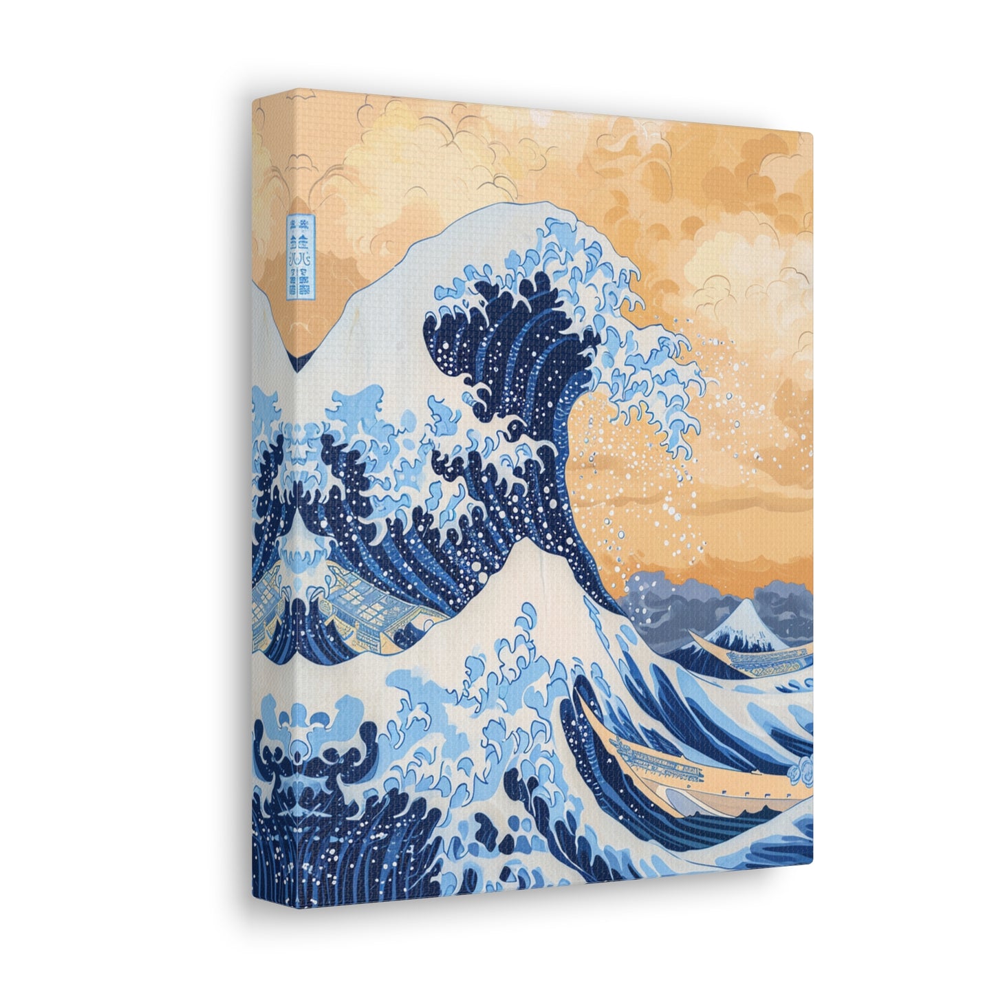 Cerulean Waltz - Ukiyo-e Canvas