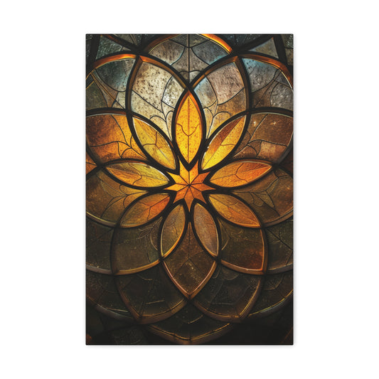 Lustrous Illumination: Seed of Life - Sacred Geometry Canvas