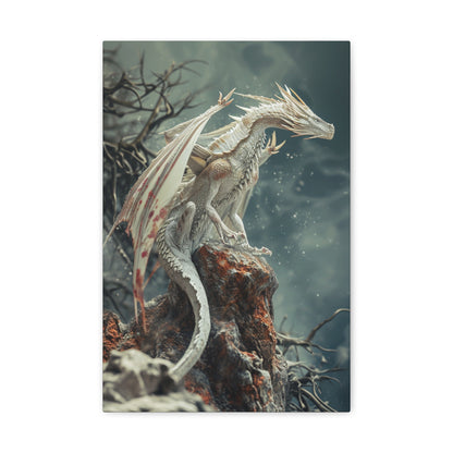 The Cliff's Ivory Guardian - Creatures of Beyond Canvas