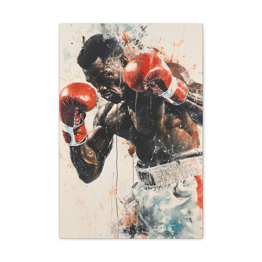 Rumble in Colors: Artistic Fusion of Power and Grace - Athletic Expressions Canvas