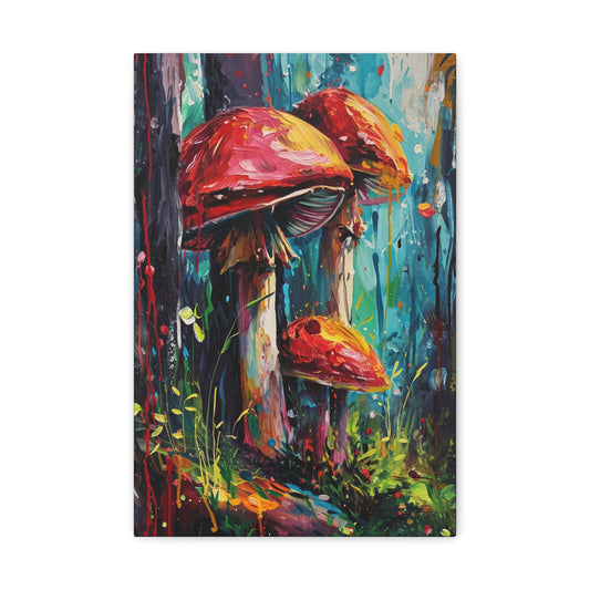 Enigmatic Fungi Odyssey - Psychedelica Canvas