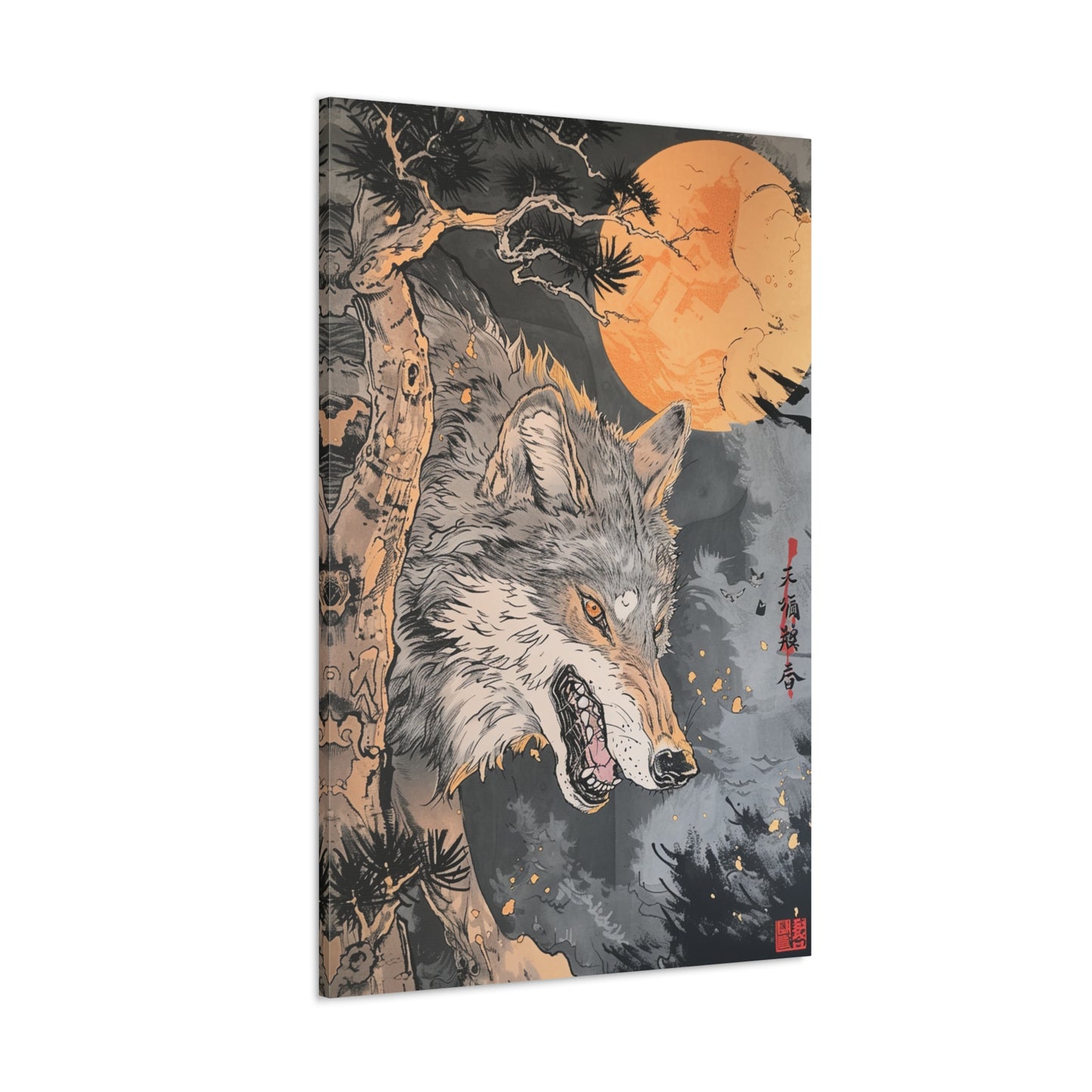 Mystic Guardian - Ukiyo-e Canvas