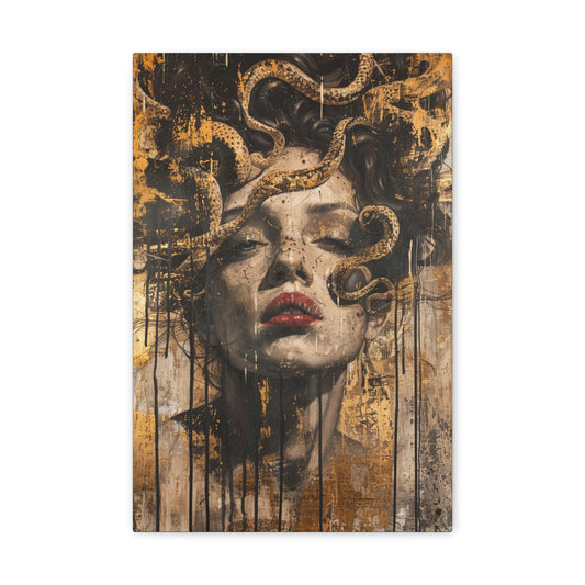 Ethereal Elegance: Medusa's Grace - Divine Deities Canvas