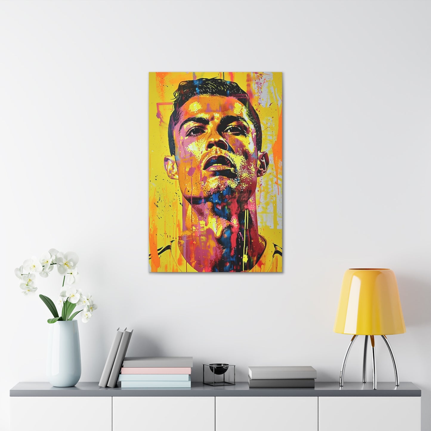 Ronaldo's Majesty: Artistic Presence in Soccer Greatness - Athletic Expressions Canvas