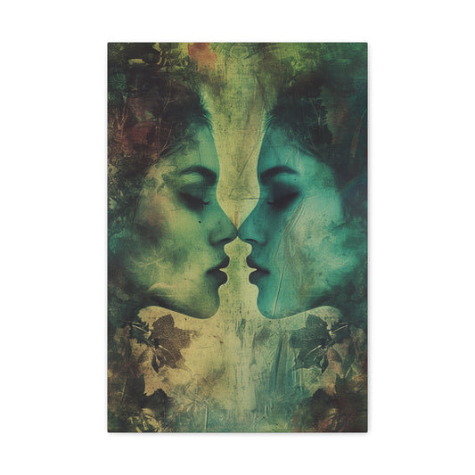 Celestial Duality - Zodiac Whispers Canvas