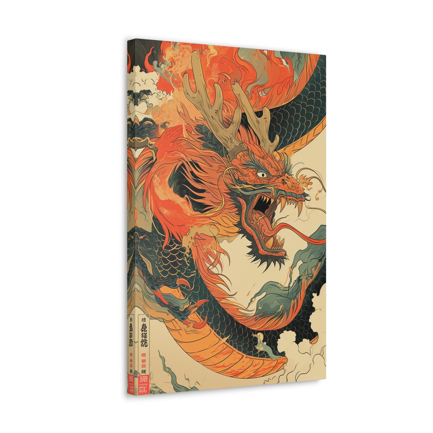 Ethereal Ember - Ukiyo-e Canvas