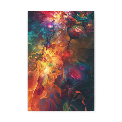 Fluid Chromatics: A Symphony of Form - Abstract Harmony Canvas