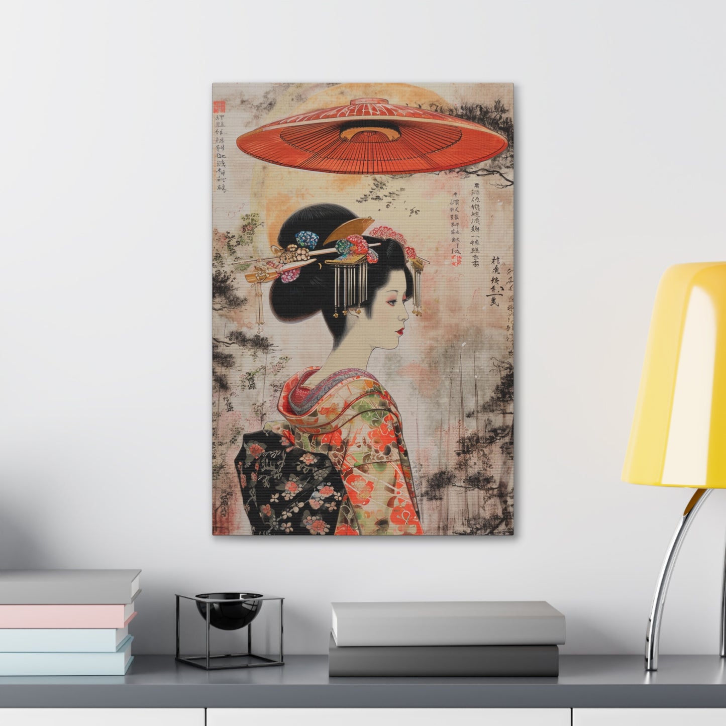 Cosmic Elegance - Ukiyo-e Canvas