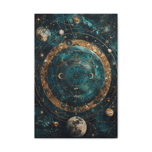 Distant Solar Symphony - Celestial Dreams Canvas