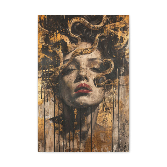 Ethereal Elegance: Medusa's Grace - Divine Deities Canvas