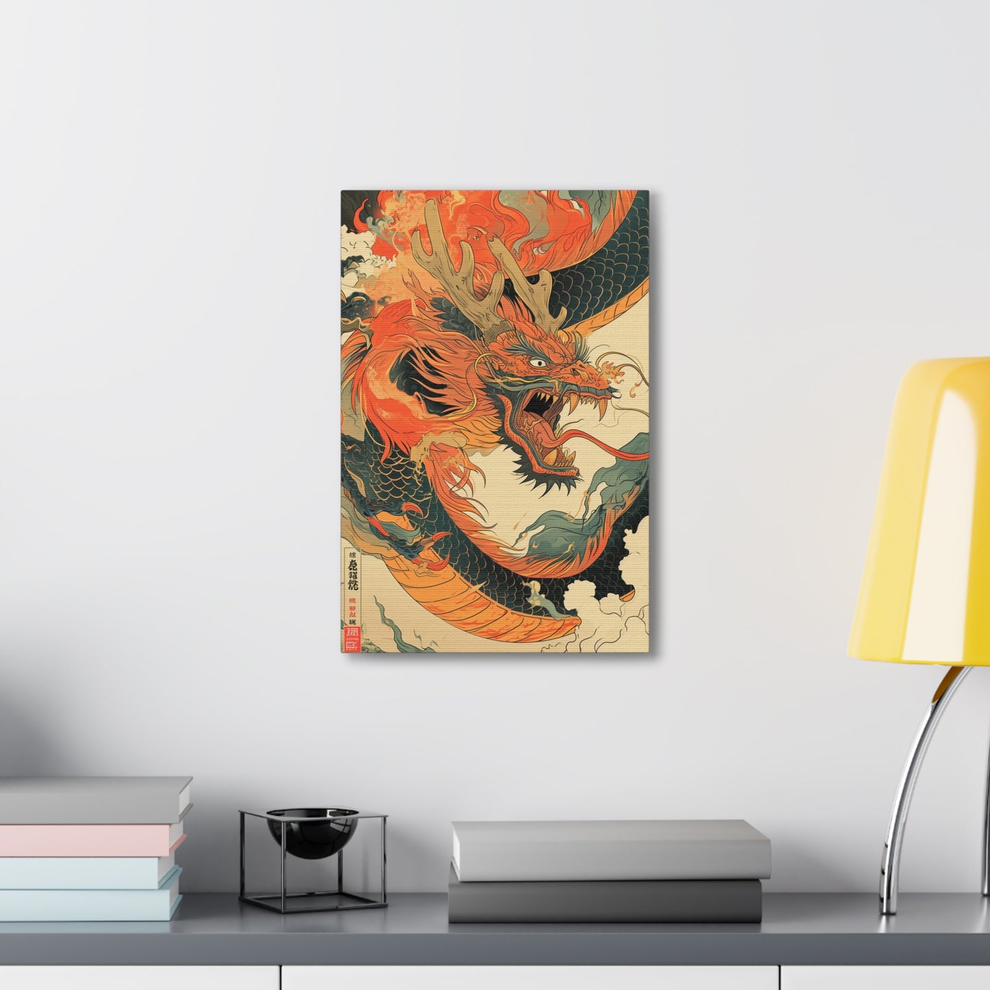 Ethereal Ember - Ukiyo-e Canvas