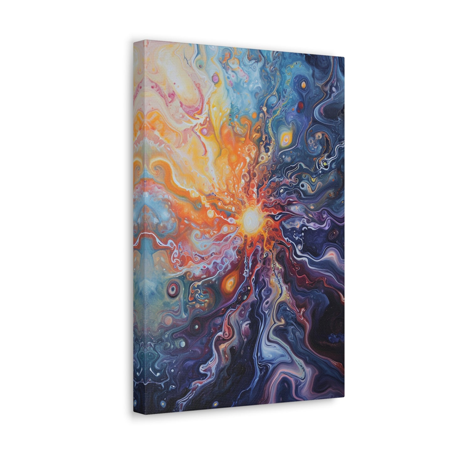 Solar Serenade - Abstract Harmony Canvas