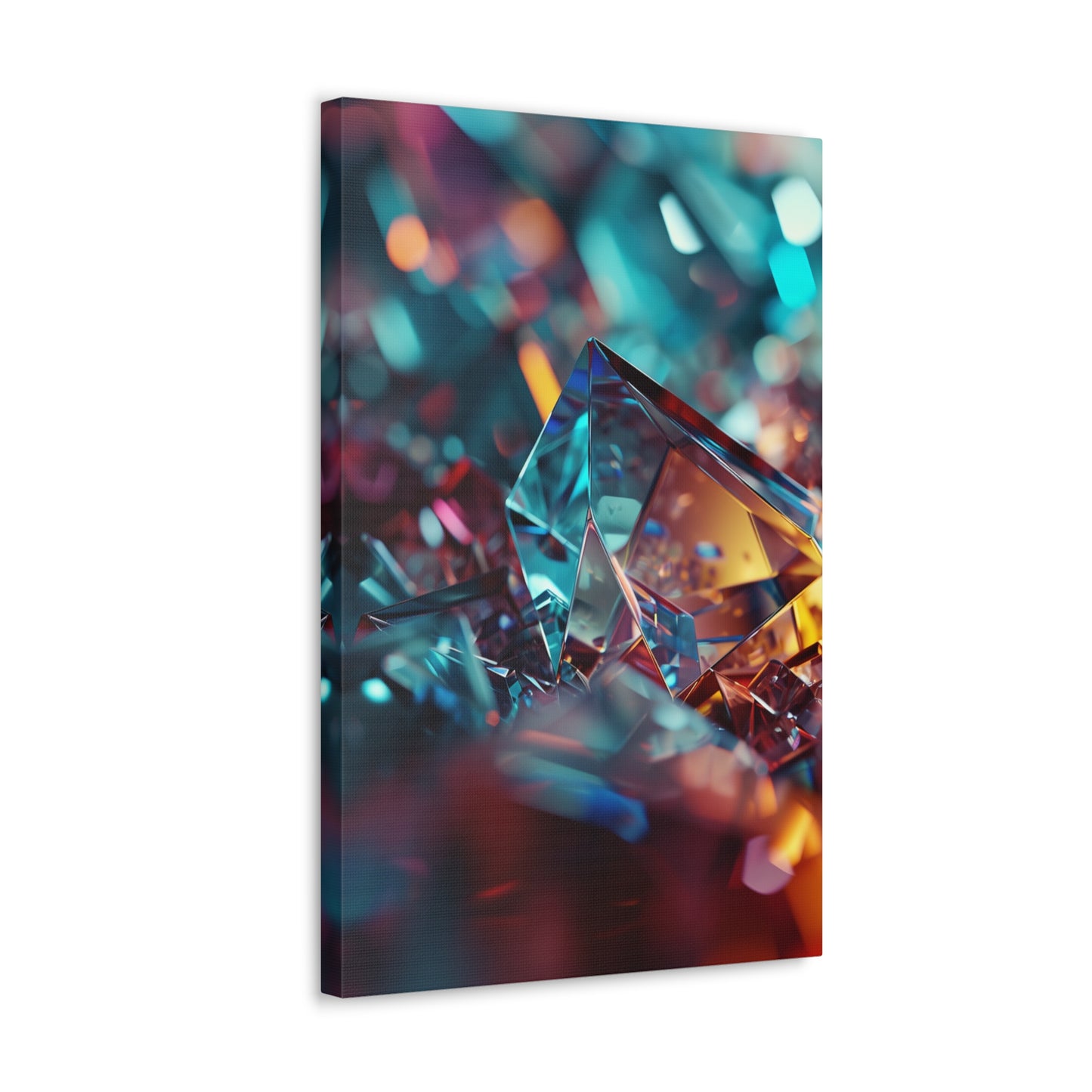 Ethereal Crystalline Forms - Abstract Harmony Canvas