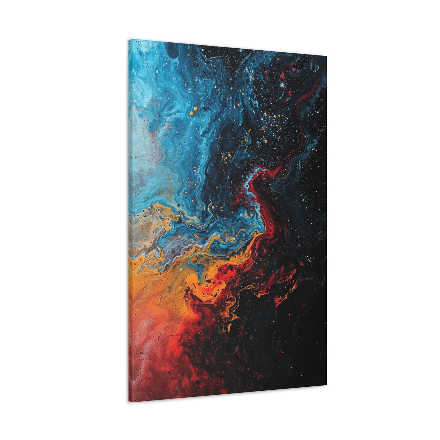 Luminous Convergence - Abstract Harmony Canvas