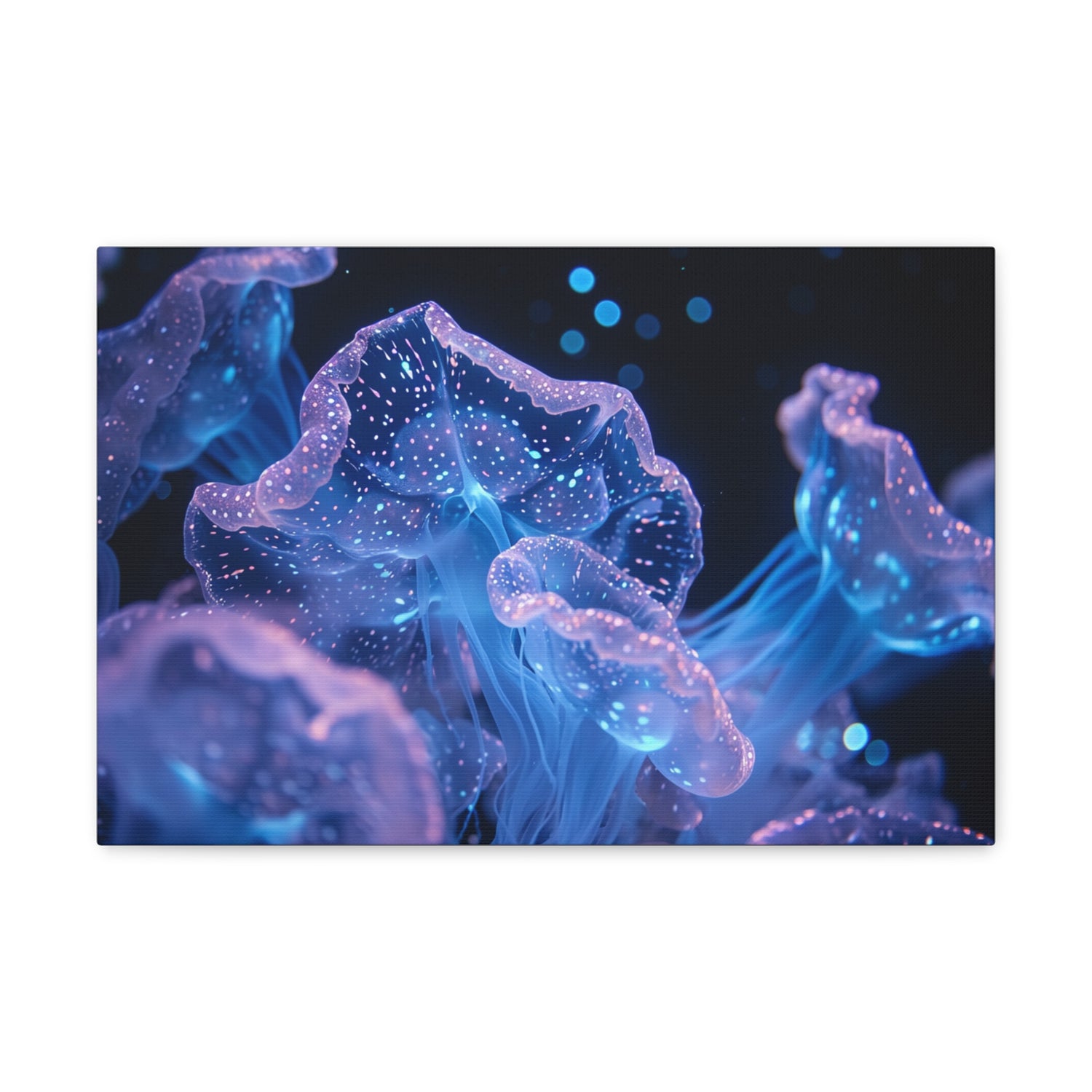 Underwater Symphony: Mesmerizing Bioluminescent Sea Creatures - Creatures of the Sea Canvas