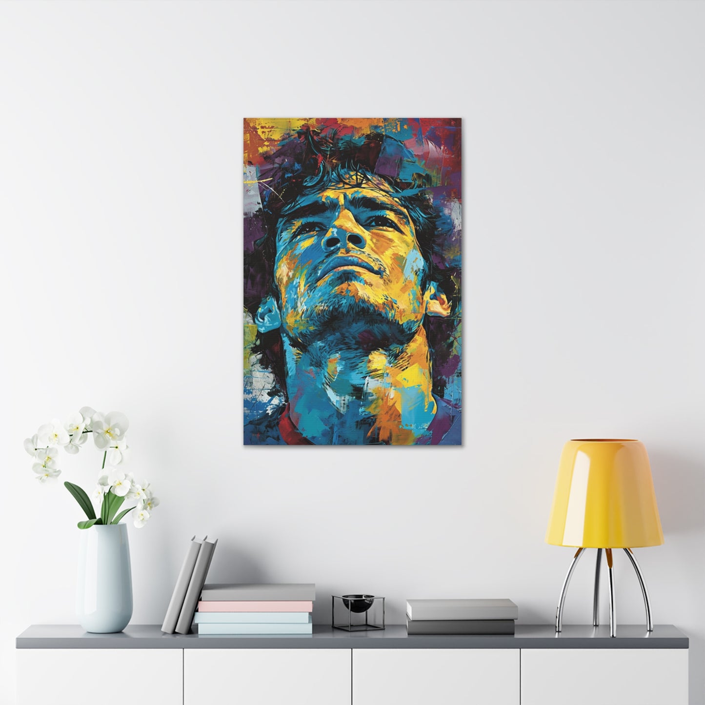 Maradona's Eternity: Artistic Impression in Soccer Genius - Athletic Expressions Canvas