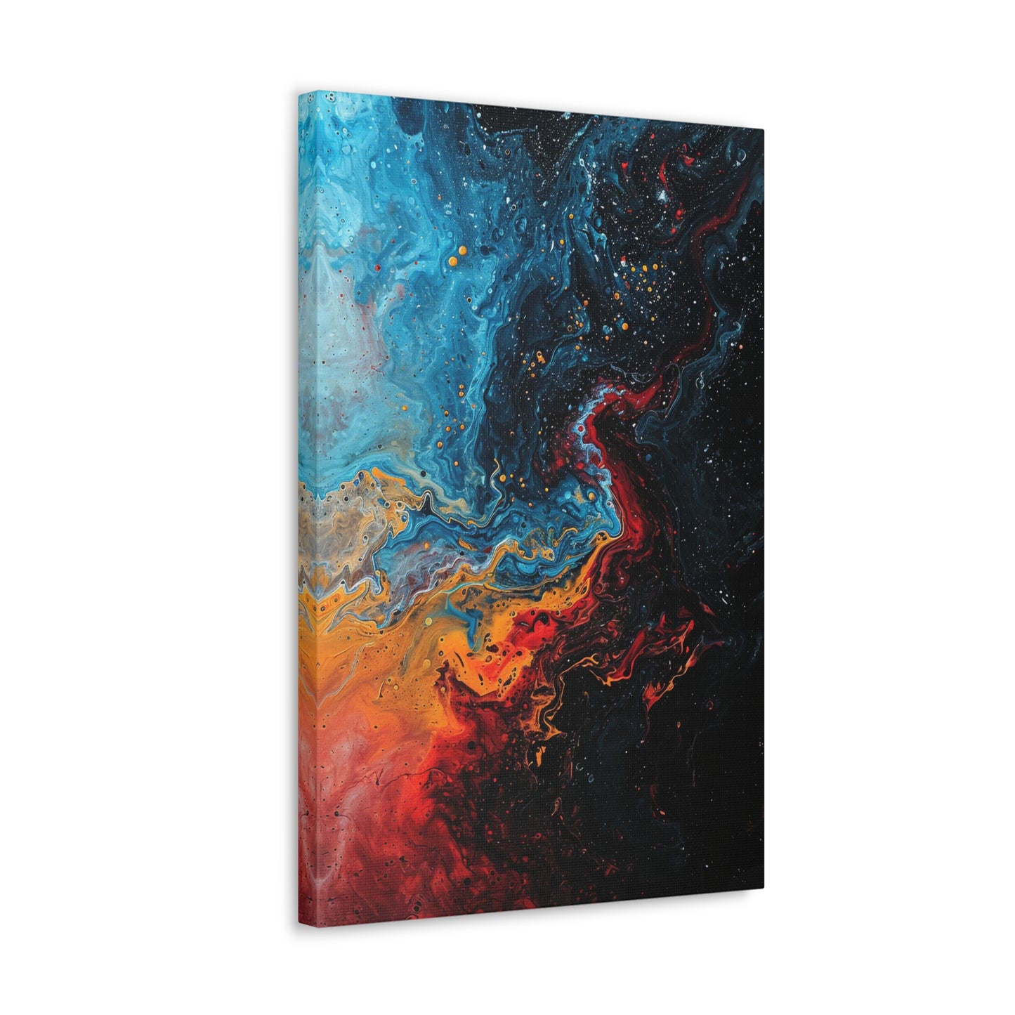 Luminous Convergence - Abstract Harmony Canvas