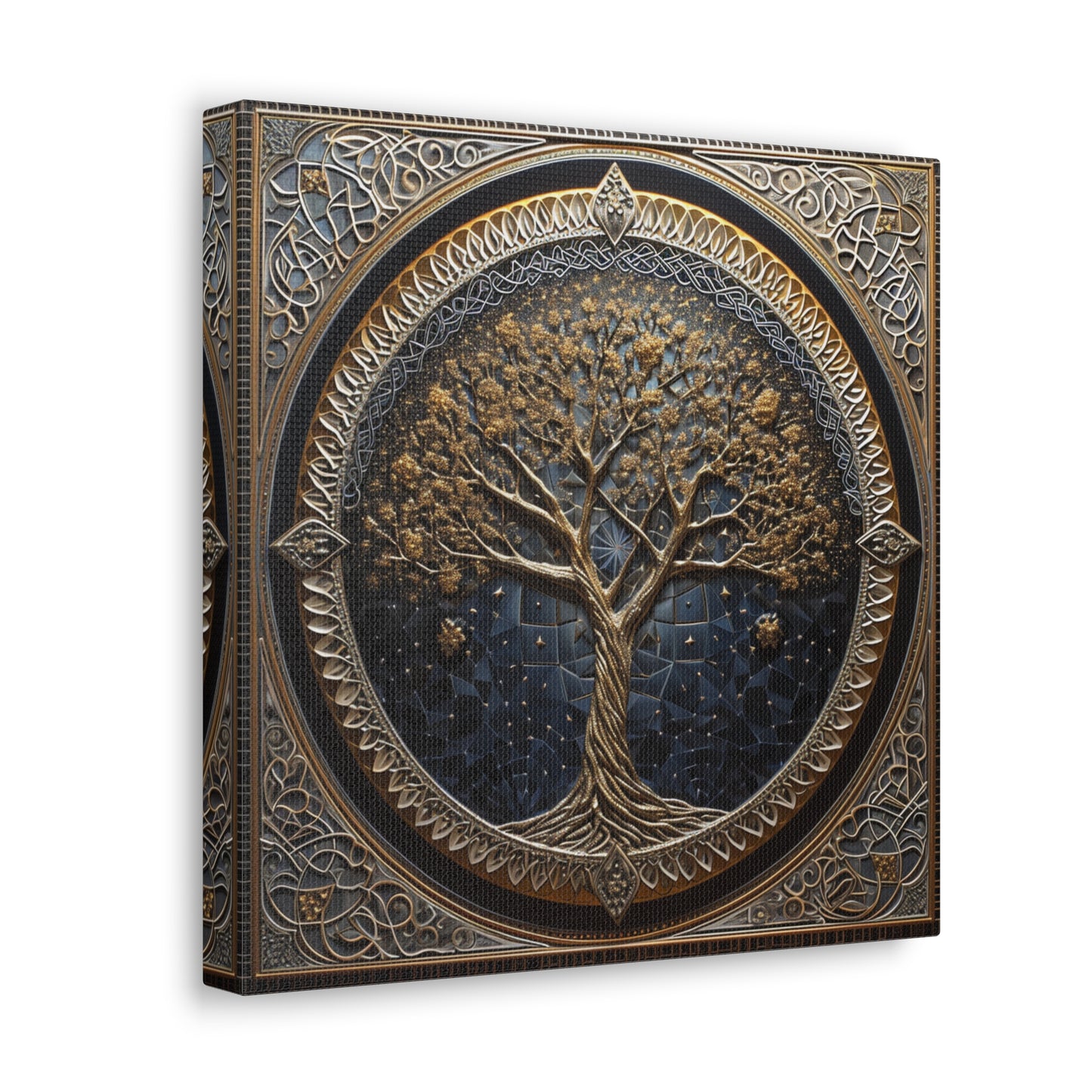 Sacred Arboreal Harmony - Sacred Geometry Canvas