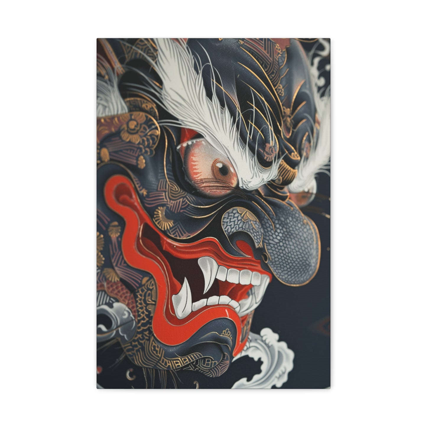 Shadowed Guardian - Ukiyo-e Canvas