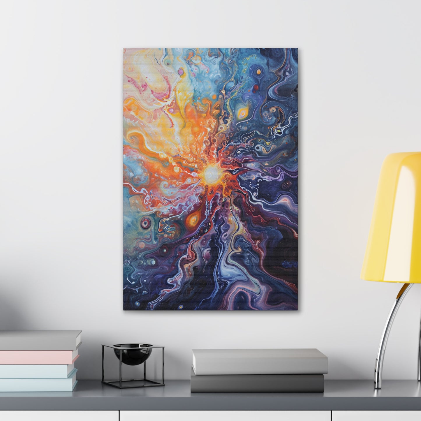 Solar Serenade - Abstract Harmony Canvas