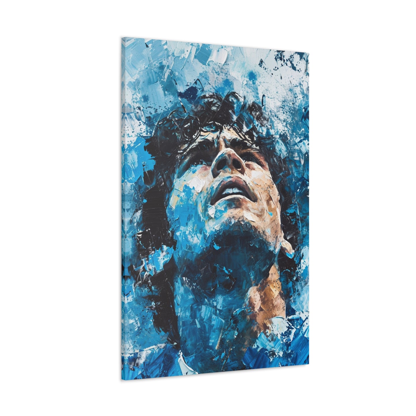 Diego's Legacy: Artistic Tribute in Soccer Majesty - Athletic Expressions Canvas