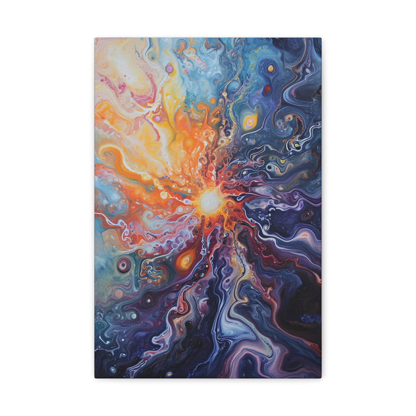 Solar Serenade - Abstract Harmony Canvas