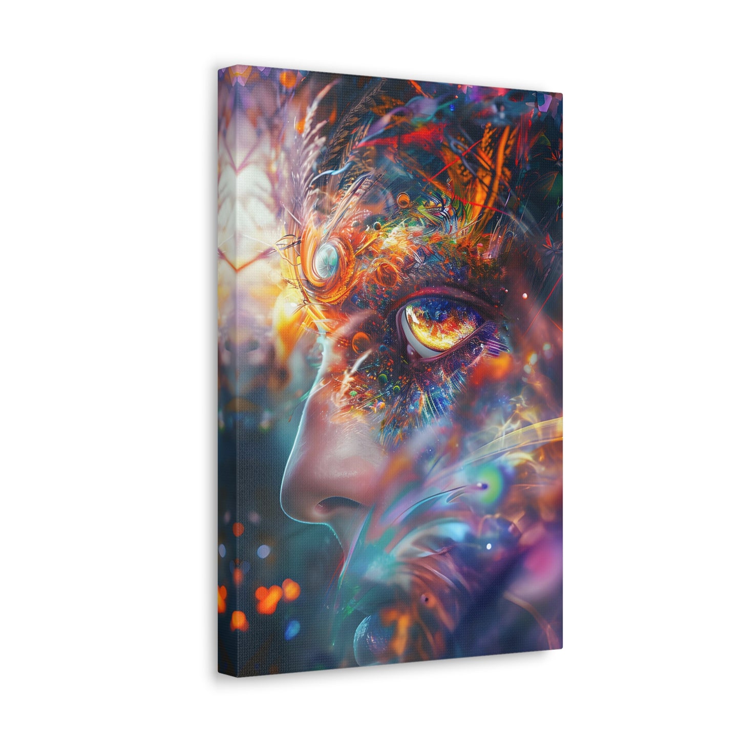 Interdimensional Rendezvous: A Psychedelic Encounter - Psychedelica Canvas