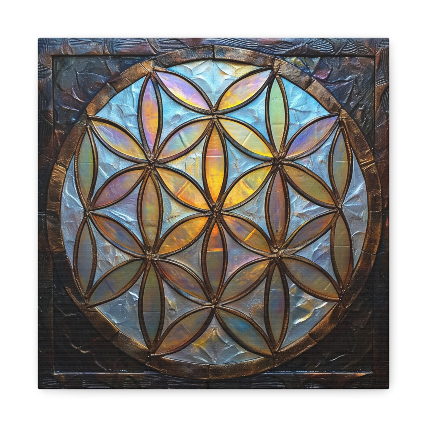 Mystical Harmony - Sacred Geometry Canvas