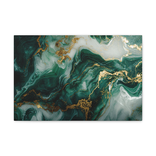 Opulent Gold Velvet - Marbleized Canvas