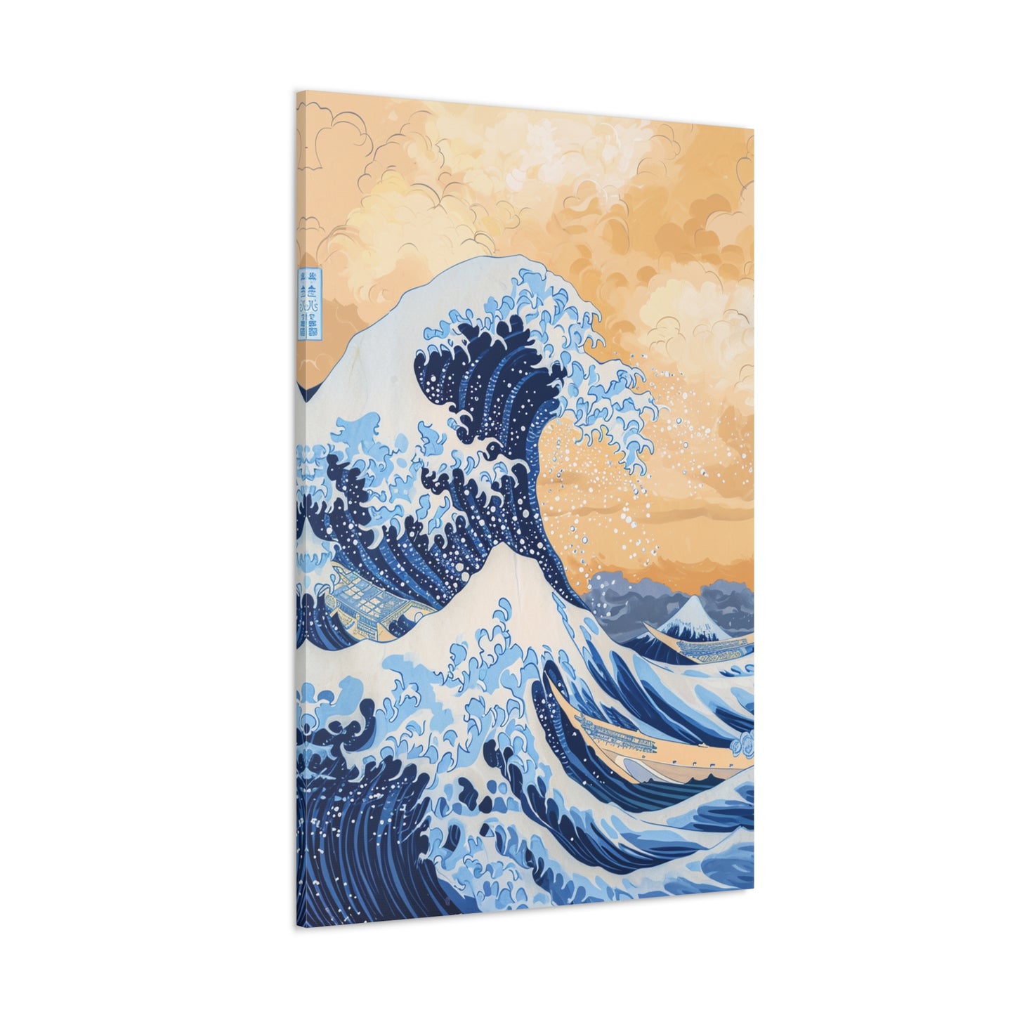 Cerulean Waltz - Ukiyo-e Canvas