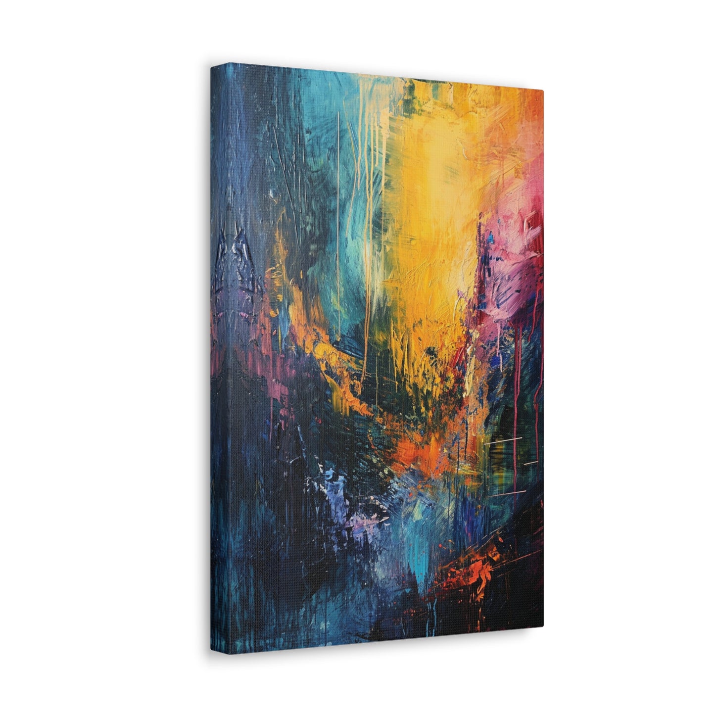 Chromatic Meltdown - Abstract Harmony Canvas