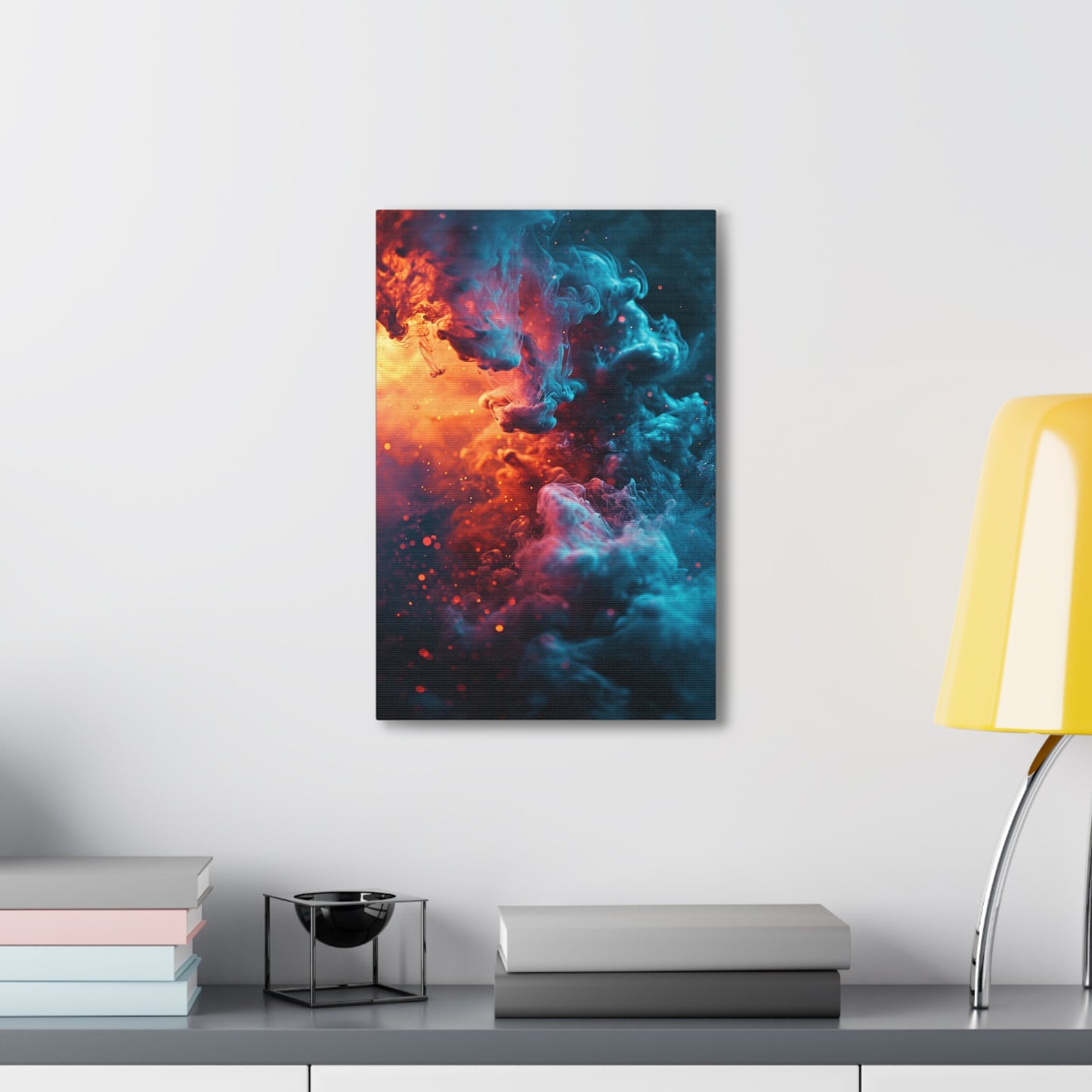 Luminous Nebula Symphony - Abstract Harmony Canvas