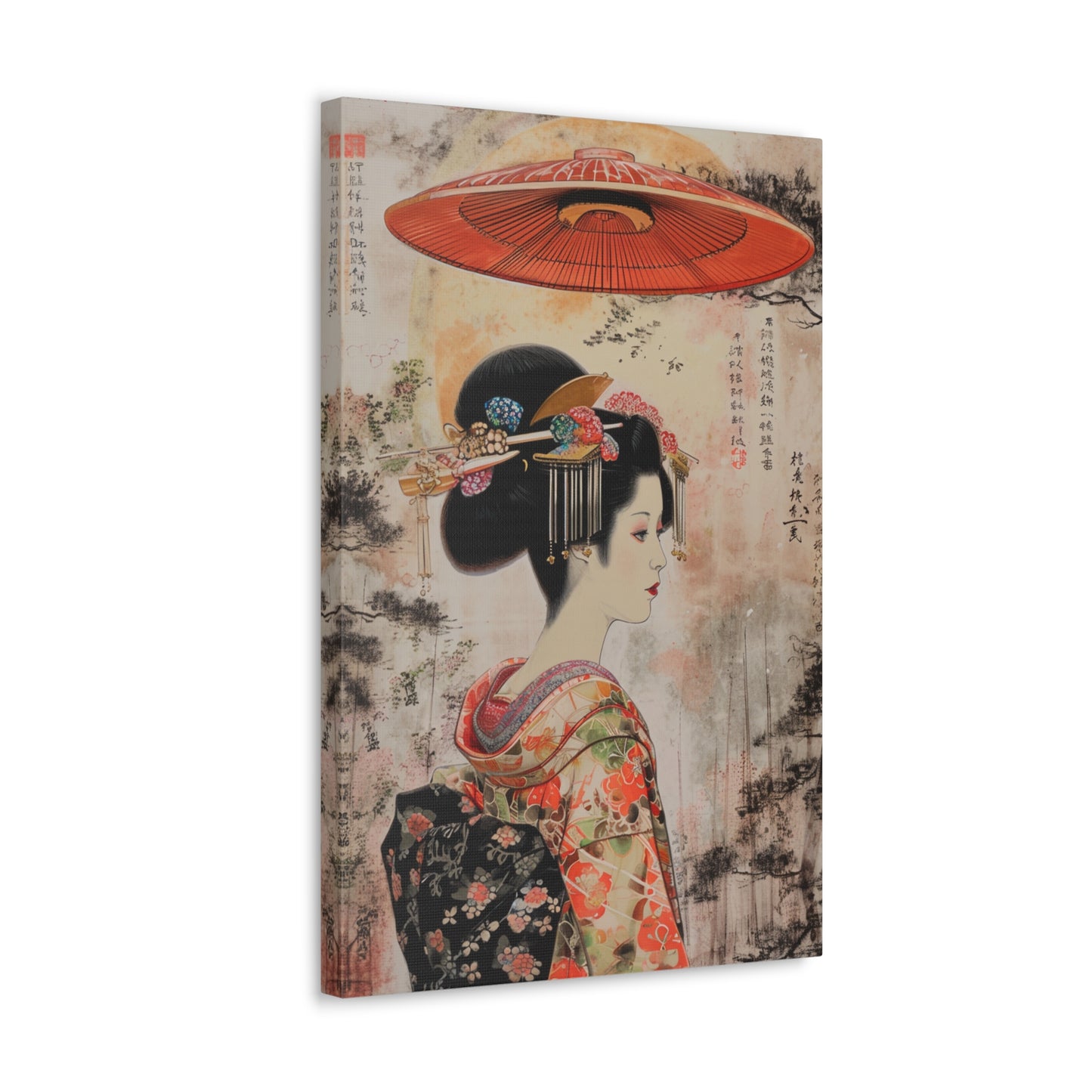 Cosmic Elegance - Ukiyo-e Canvas