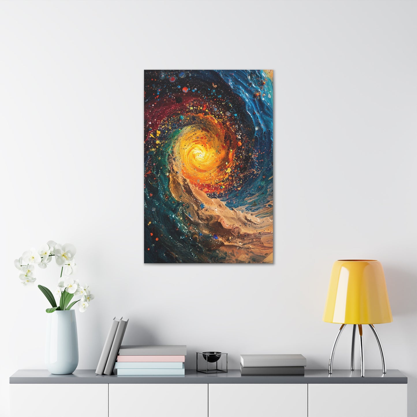 Galactic Swirl - Abstract Harmony Canvas